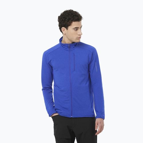 Bluză de trekking pentru bărbați Salomon Essential Lightwarm FZ surf the web