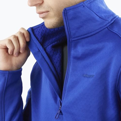 Bluză de trekking pentru bărbați Salomon Essential Midwarm HZ surf the web