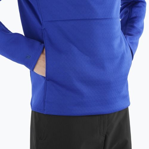 Bluză de trekking pentru bărbați Salomon Essential Midwarm HZ surf the web