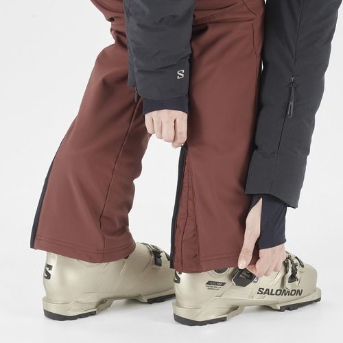 Pantaloni de schi pentru femei Salomon Reason rum raisin