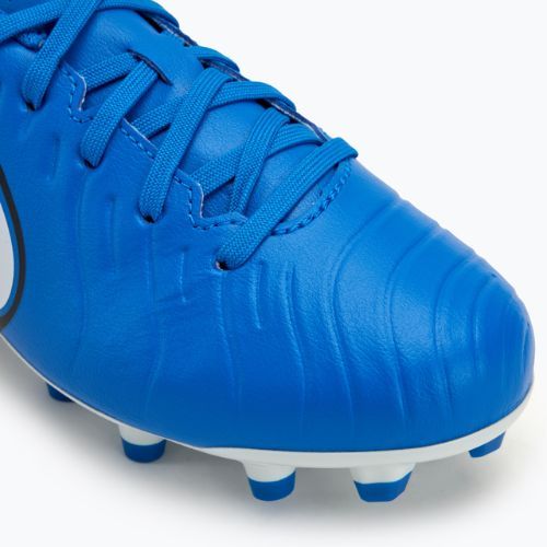 Încălțăminte de fotbal pentru copii Nike Tiempo Legend 10 Club FG/MG soar/white
