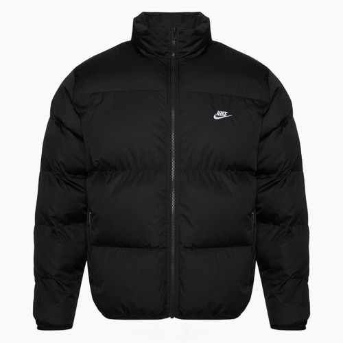 Geacă izolată pentru bărbați Nike Sportswer Club Puffer black/white