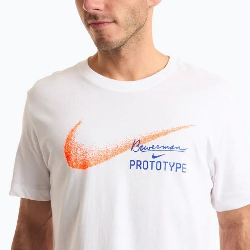 Tricou de alergare pentru bărbați Nike Dri-Fit Founders white