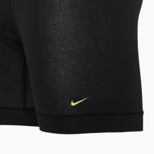 Boxeri pentru bărbați Nike Everyday Cotton Stretch 3 pary cyber black/heather grey/dark pony