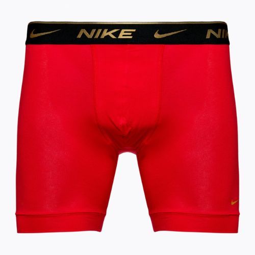 Boxeri pentru bărbați Nike Everyday Cotton Stretch 3 pary black silver/red gold/black gold