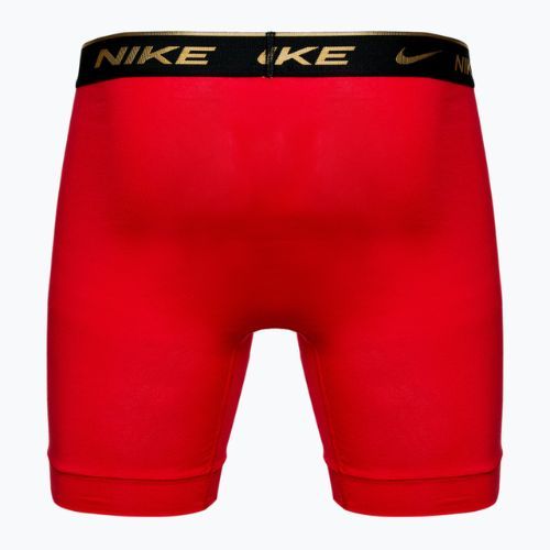 Boxeri pentru bărbați Nike Everyday Cotton Stretch 3 pary black silver/red gold/black gold