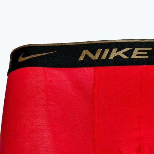 Boxeri pentru bărbați Nike Everyday Cotton Stretch 3 pary black silver/red gold/black gold