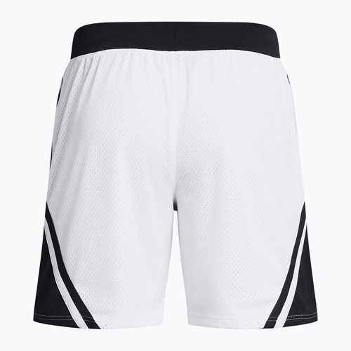 Pantaloni scurți de baschet pentru bărbați Under Armour Curry Mesh Short 4 white/black/white