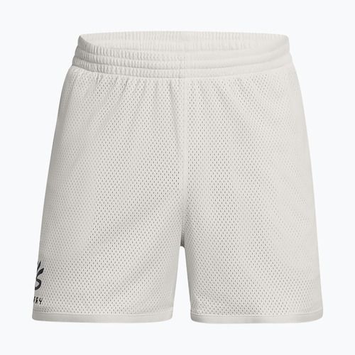 Pantaloni scurți de baschet pentru bărbați Under Armour Curry Splash Short white clay/black