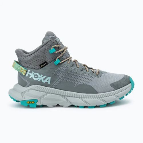 Încălțăminte turistică pentru bărbați HOKA Trail Code GTX galactic grey/electric aqua