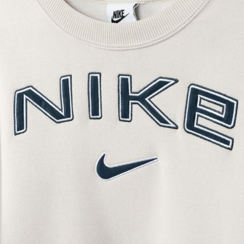 Bluză pentru femei Nike Sportswear Phoenix Fleece light orewood brn/white/armory navy