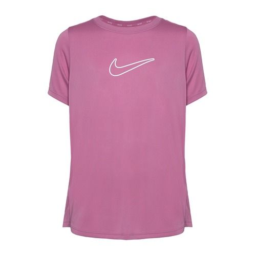Tricou pentru copii Nike One Dri-Fit magic flamingo/white