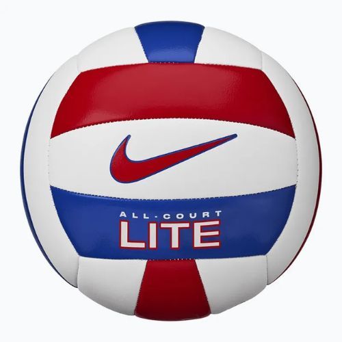 Minge de volei Nike All Court Lite Volleyball white/university red/game royal/university red mărimea 5
