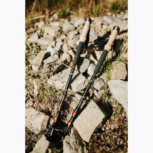 Bețe de trekking KADVA Kibo reglabile portocalii