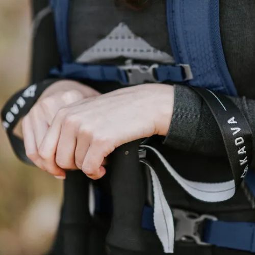 Bețe de trekking KADVA Torre reglabile din carbon gri