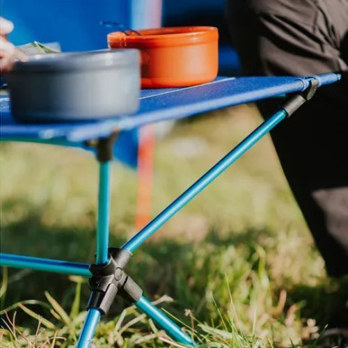 Masa de camping KADVA Tablo ultraușoară albastră