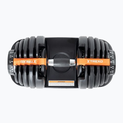 Halteră ajustabilă XTREXO ADT-24-BF 24 kg neagră