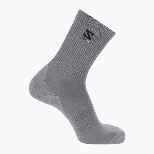 Șosete Salomon Sunday Smart Crew shark skin/ black