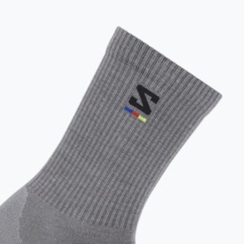 Șosete Salomon Sunday Smart Crew shark skin/ black