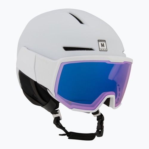 Cască de schi Salomon Osmo Pro Sigma Photo white/sky blue