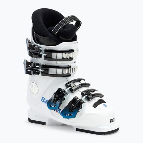 Ghete de schi pentru copii Salomon S/Race 60T M Jr white/white/process blue
