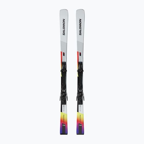 Schiuri de coborâre Salomon S/Max Endurance + legături M10 GW white/safety yellow/black