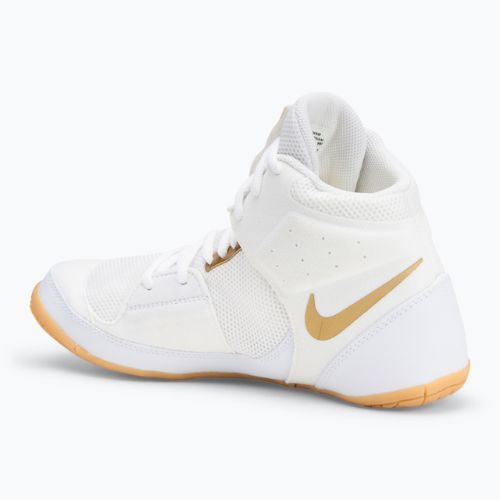 Încălțăminte de wrestling Nike Fury white/metallic gold