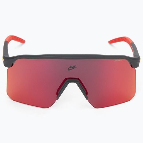 Ochelari de soare Nike Expedition Shield matte dark smoke grey/ red mirror