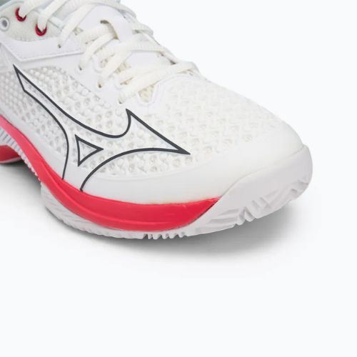 Încălțăminte de tenis pentru femei Mizuno Wave Exceed Tour 5 CC undyed white/quiet shade/opera red