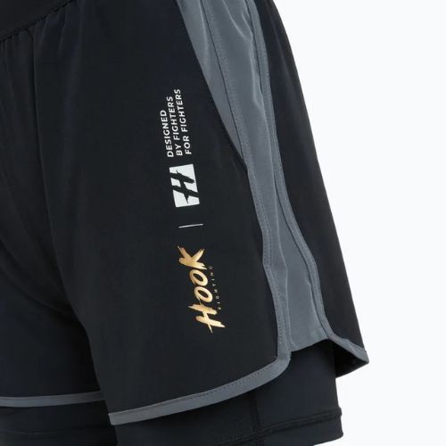 Pantaloni scurți de antrenament pentru femei HOOK FIGHTING Base czarny