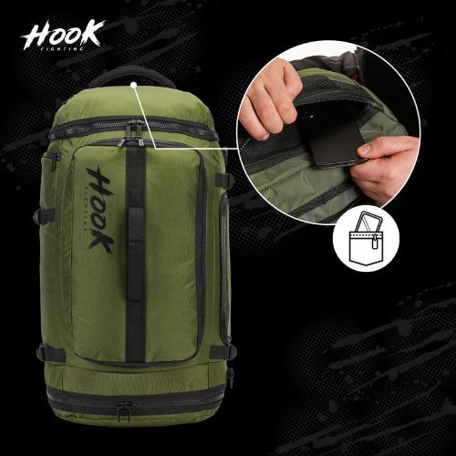 Rucsac HOOK FIGHTING Camp 2w1 Duffel Bag 41 l zielony