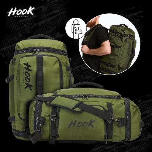 Rucsac HOOK FIGHTING Training 2w1 Duffel Bag 30 l zielony
