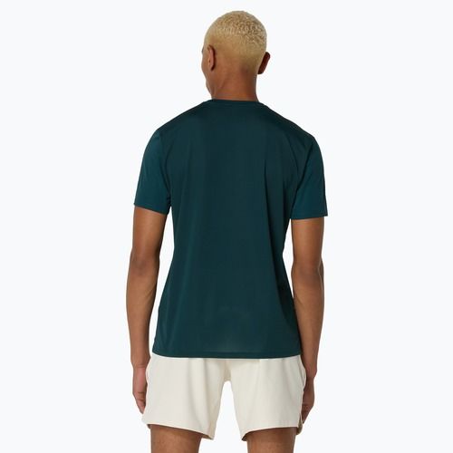 Tricou de tenis pentru bărbați ASICS Match Seasonal Graphic Tee saxon green