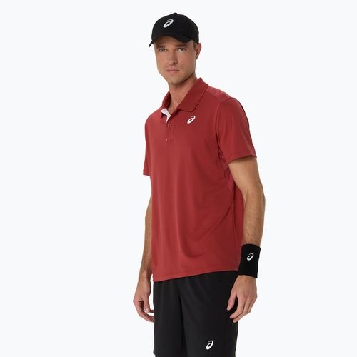 Tricou ASICS Court Polo pentru bărbați, roșu ars
