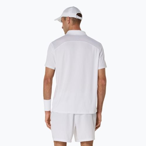 ASICS Court Polo Shirt pentru bărbați, alb strălucitor