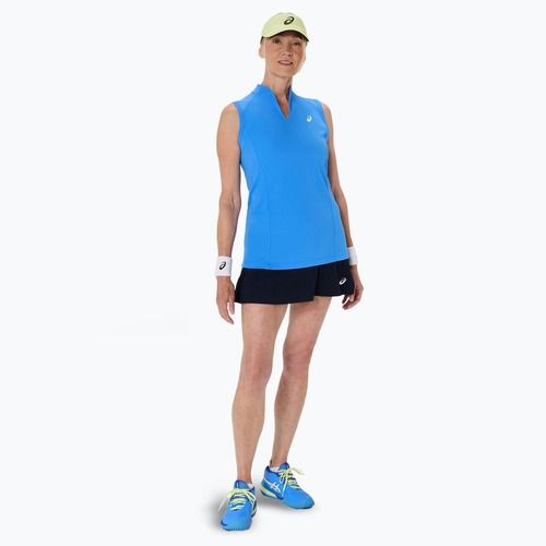 Tricou de tenis pentru femei ASICS Court Tank W blue coast