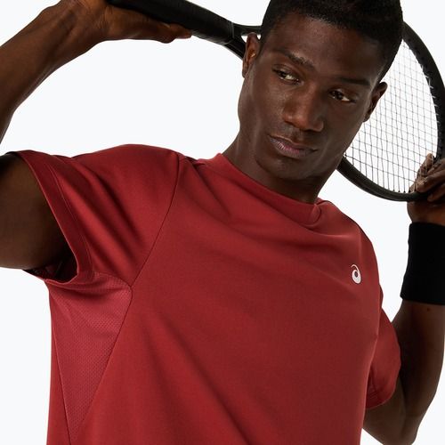ASICS cămașă de tenis pentru bărbați Court Top burnt red