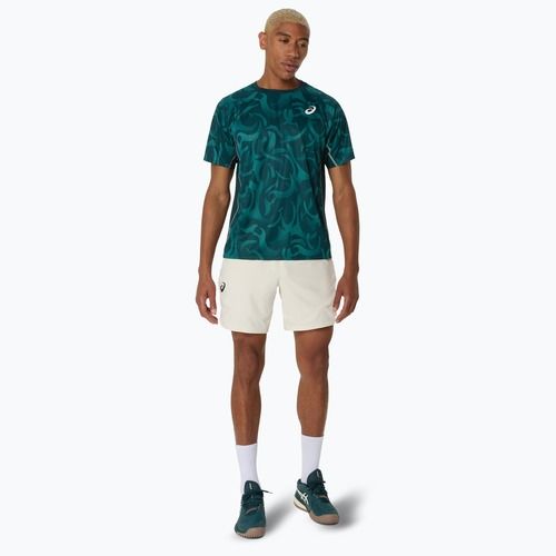 ASICS tricou de tenis pentru bărbați Game Top verde saxon