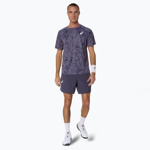 ASICS tricou de tenis pentru bărbați Game Top violet gri