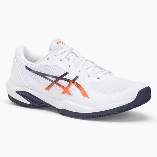 Încălțăminte de tenis pentru bărbați ASICS Solution Swift FF 2 Clay white/ nova orange
