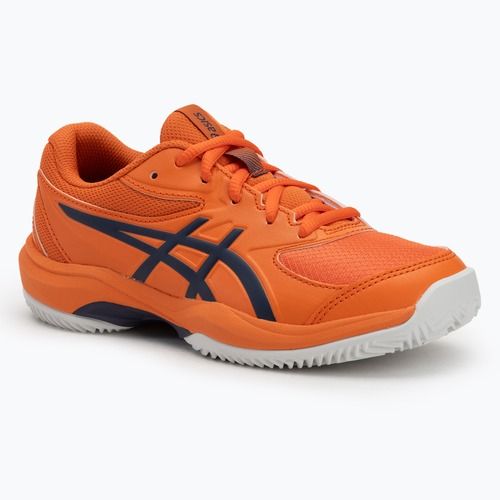 Încălțăminte de tenis pentru copii ASICS Gel-Game 10 GS Clay Jr nova orange/indigo fog