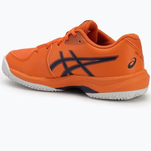 Încălțăminte de tenis pentru copii ASICS Gel-Game 10 GS Clay Jr nova orange/indigo fog