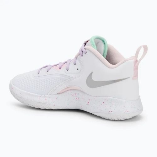 Pantofi de volei Nike React Hyperset 2 SE alb/roz hiper/spumă mentă/ceață violet/spumă roz