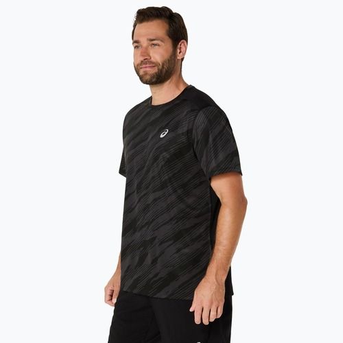 Tricou de alergare pentru bărbați ASICS Core All Over Print SS Top performance black