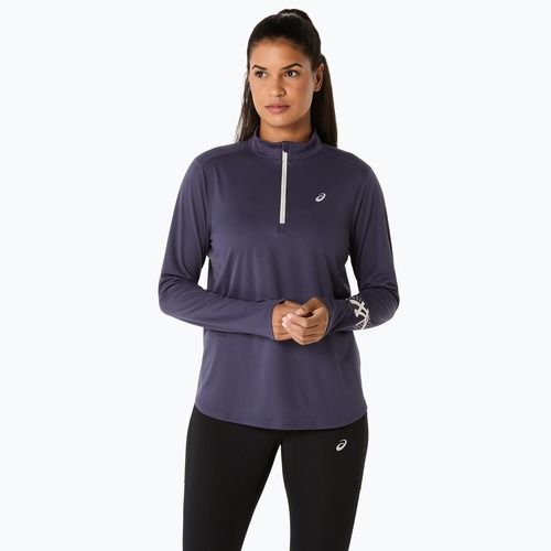 Longsleeve de alergare pentru femei ASICS Icon 1/2 Zip LS Top indigo fog