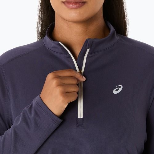 Longsleeve de alergare pentru femei ASICS Icon 1/2 Zip LS Top indigo fog