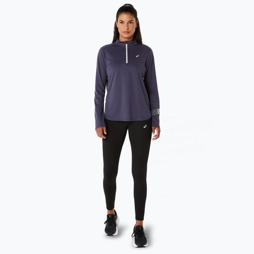 Longsleeve de alergare pentru femei ASICS Icon 1/2 Zip LS Top indigo fog