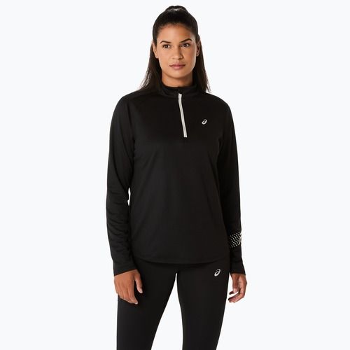 Longsleeve de alergare pentru femei ASICS Icon 1/2 Zip LS Top performance black