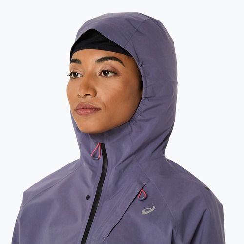 Geacă de alergare pentru femei ASICS Metarun Waterproof greyish purple