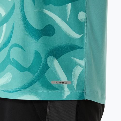 Tricou de alergare pentru bărbați ASICS Road Lite-Show light teal